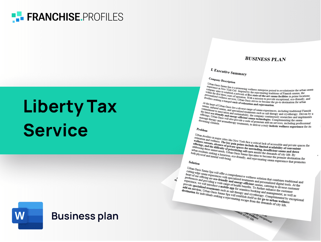 Liberty Tax Service Franchise Business Plan Template