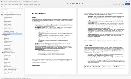 lice clinics of america franchise business plan 3