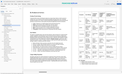 line x franchise business plan 2