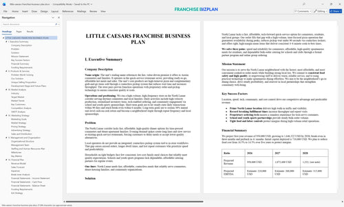 little caesars franchise business plan 1
