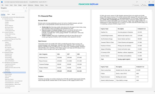 ma modern acupuncture franchise business plan 6