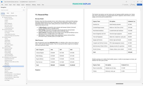 maaco franchise business plan 6