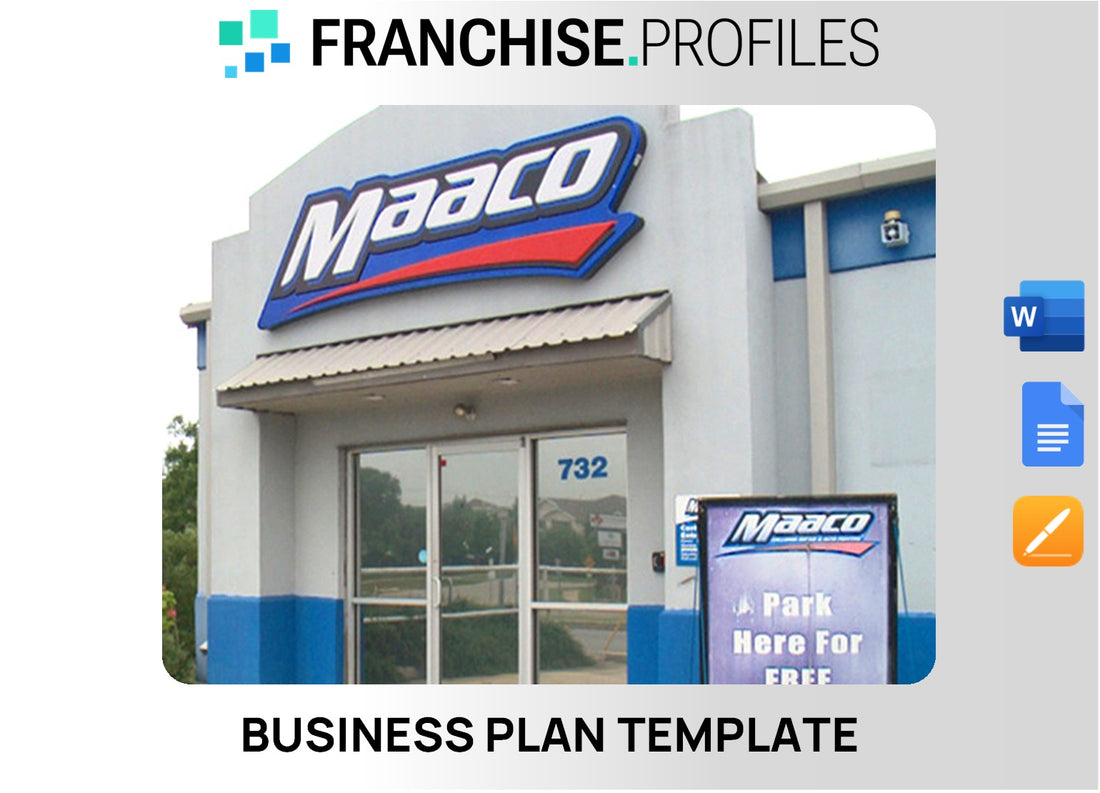 Maaco Franchise Business Plan Template