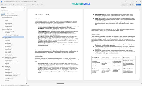 mac tools franchise business plan 3