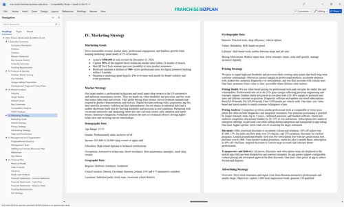 mac tools franchise business plan 4