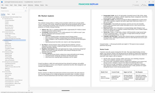 maid brigade franchise business plan 3