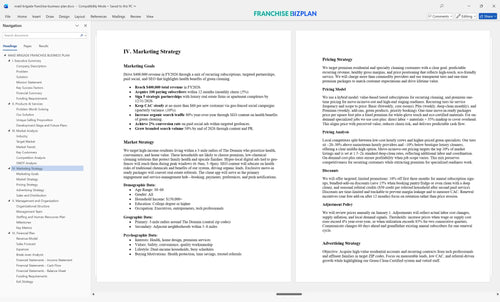 maid brigade franchise business plan 4