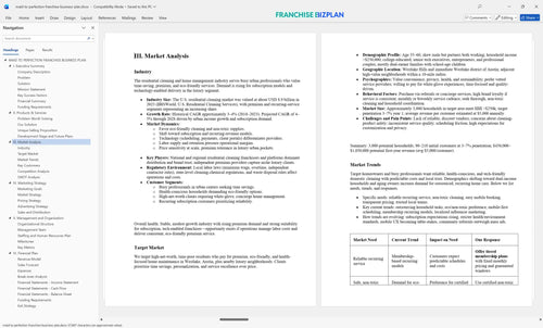 maid to perfection franchise business plan 3