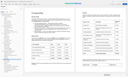 maidpro franchise business plan 6