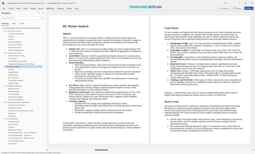 management recruiters franchise business plan 3