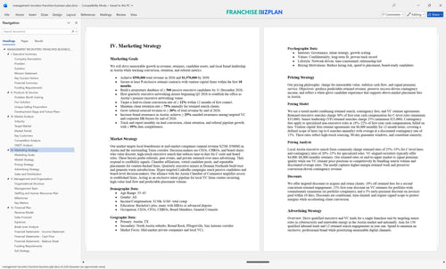 management recruiters franchise business plan 4