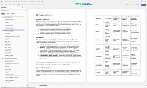 martinizing dry cleaning franchise business plan 2