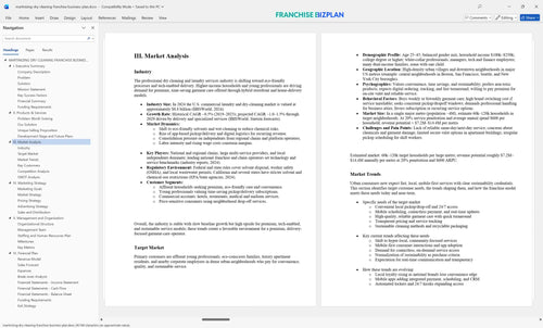 martinizing dry cleaning franchise business plan 3