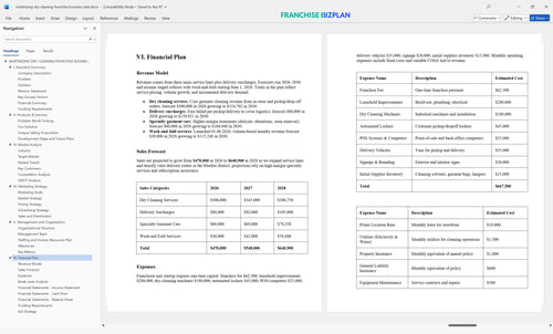 martinizing dry cleaning franchise business plan 6
