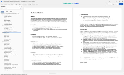 massage heights franchise business plan 3