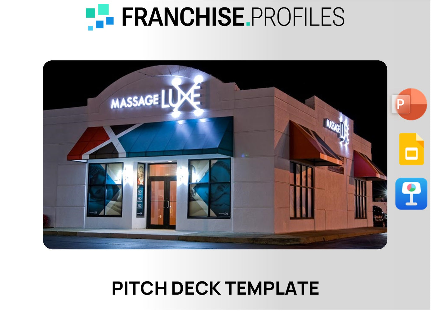 MassageLuXe Franchise Pitch Deck Template