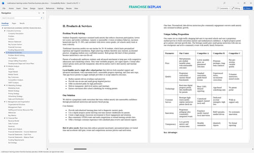 mathnasium learning centers franchise business plan 2