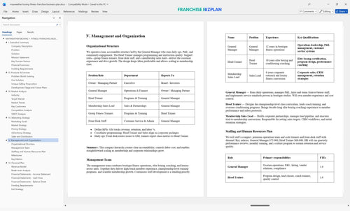 mayweather boxing fitness franchise business plan 5