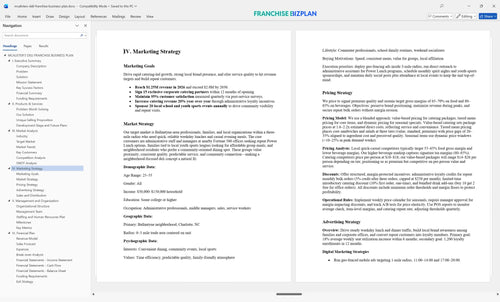 mcalisters deli franchise business plan 4