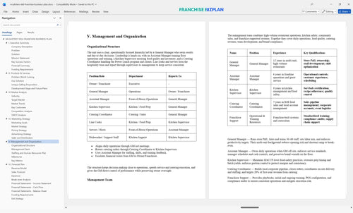 mcalisters deli franchise business plan 5