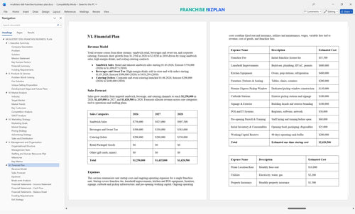 mcalisters deli franchise business plan 6