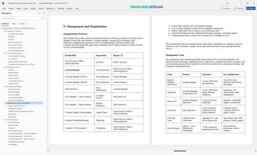 mcdonalds franchise business plan 5