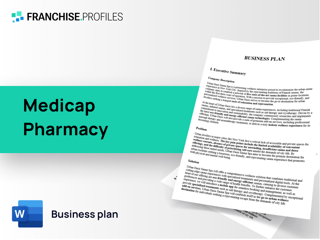 Medicap Pharmacy Franchise Business Plan Template