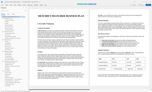 menchies franchise business plan 1