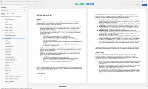 merle norman franchise business plan 3