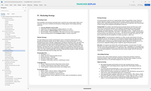 merle norman franchise business plan 4