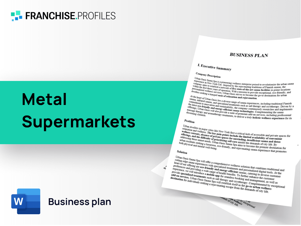 Metal Supermarkets Franchise Business Plan Template