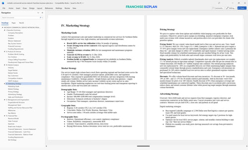 michelin commercial service network franchise business plan 4