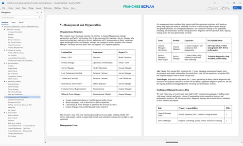 michelin commercial service network franchise business plan 5