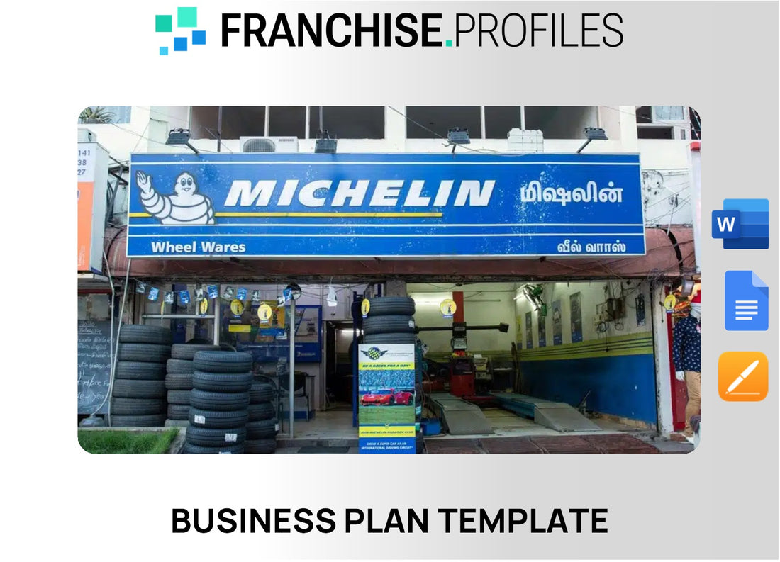 Michelin Commercial Service Network Franchise Business Plan Template