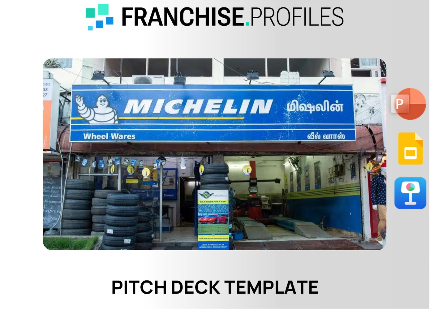 Michelin Commercial Service Network Franchise Pitch Deck Template