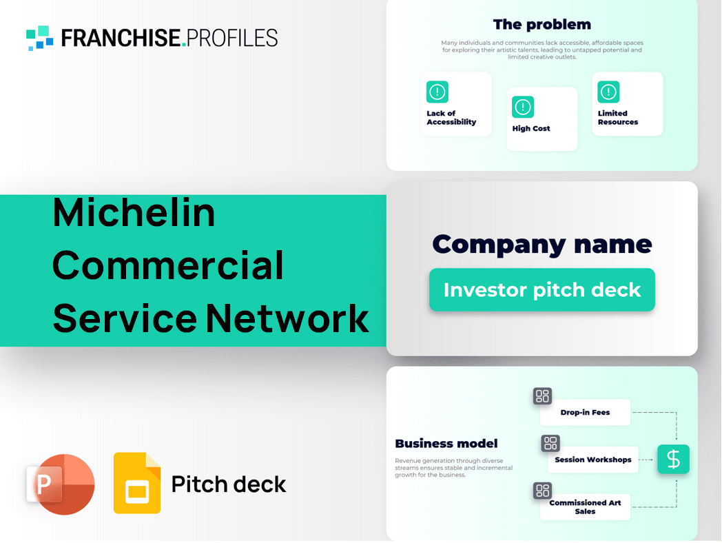 Michelin Commercial Service Network Franchise Pitch Deck Template
