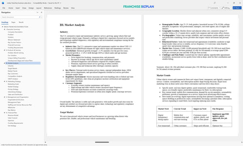 midas franchise business plan 3