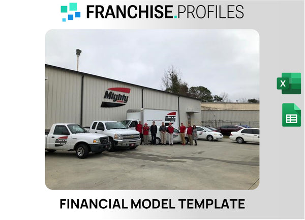 Mighty Auto Parts Franchise Financial Model Template