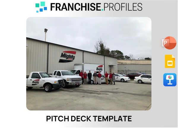 Mighty Auto Parts Franchise Pitch Deck Template