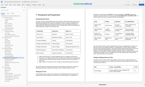 miracle ear franchise business plan 5