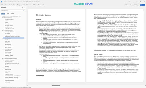mister sparky franchise business plan 3