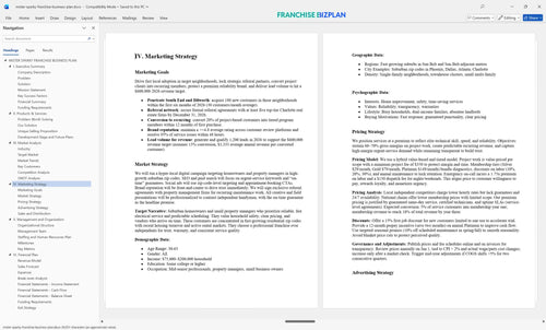 mister sparky franchise business plan 4