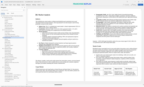 mosquito authority franchise business plan 3