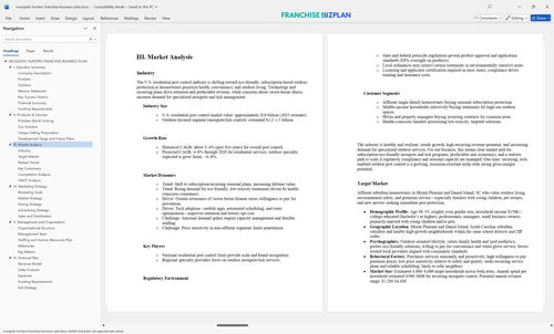 mosquito hunters franchise business plan 3
