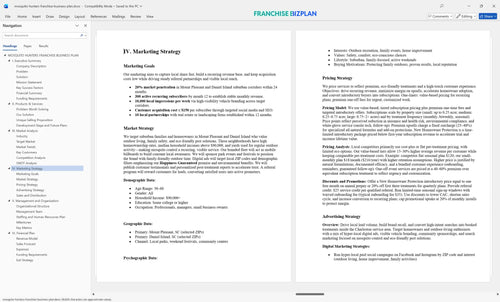 mosquito hunters franchise business plan 4