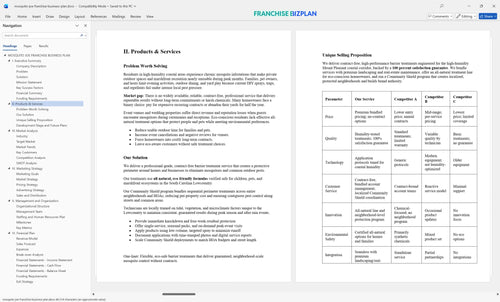 mosquito joe franchise business plan 2