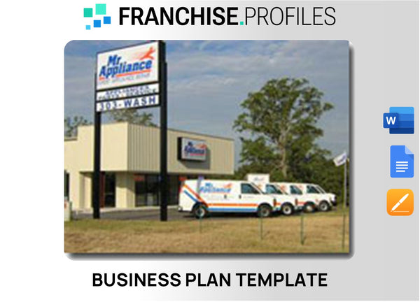 Mr. Appliance Franchise Business Plan Template