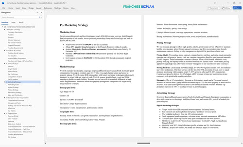 mr handyman franchise business plan 4