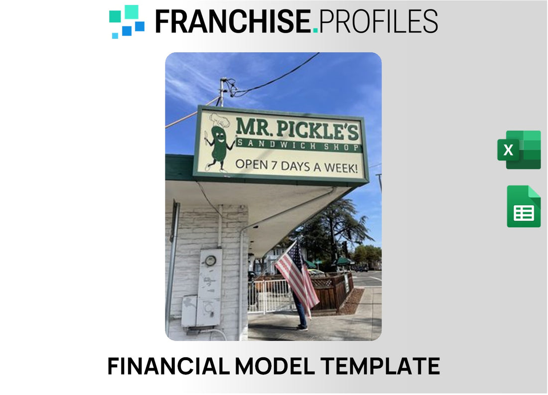 Mr. Pickle's Sandwich Shop Franchise Financial Model Template