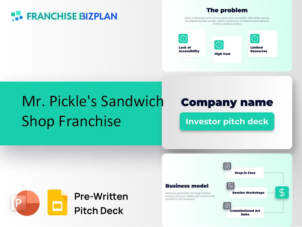 Mr. Pickle's Sandwich Shop Franchise Investment Pitch Deck 2026